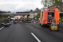 VU Auffahrunfall A 3 Rich Oberhausen kurz vor AS Koeln Dellbrueck P029